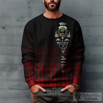 Tartan Vibes Clothing Hogg Tartan Sweatshirt Featuring Alba Gu Brath Family Crest Celtic Inspired