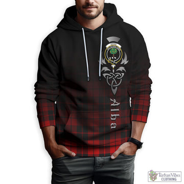 Tartan Vibes Clothing Hogg Tartan Hoodie Featuring Alba Gu Brath Family Crest Celtic Inspired