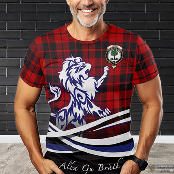 Hogg Tartan T-Shirt with Alba Gu Brath Regal Lion Emblem