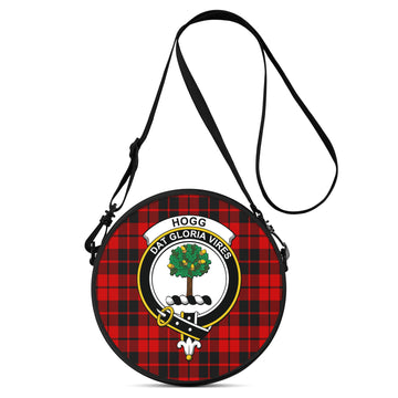 Hogg Tartan Round Satchel Bags with Family Crest