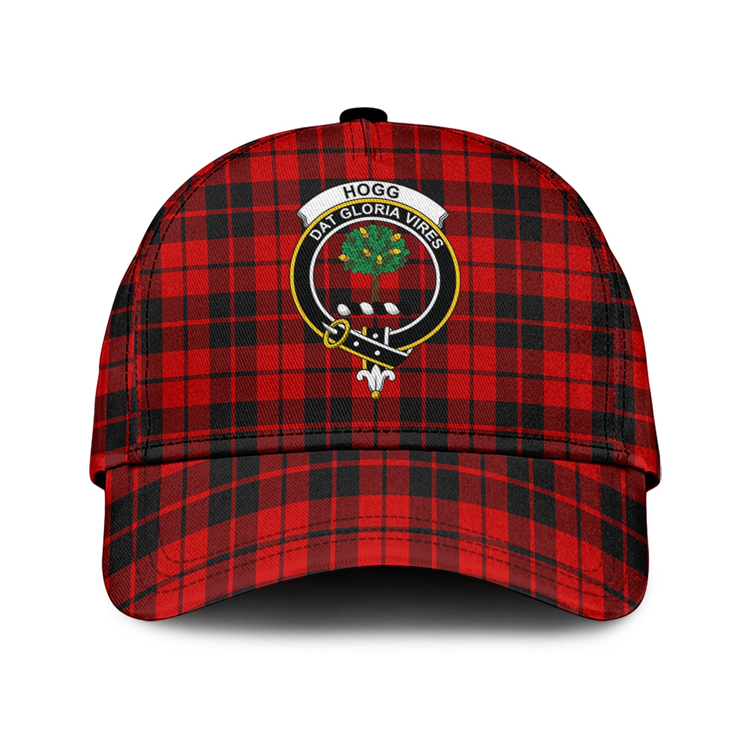 Hogg Tartan Classic Cap with Family Crest Classic Cap Universal Fit - Tartan Vibes Clothing