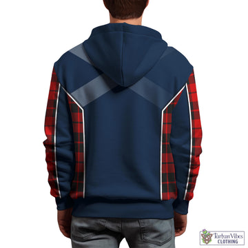 Hogg Tartan Hoodie with Family Crest and Scottish Thistle Vibes Sport Style