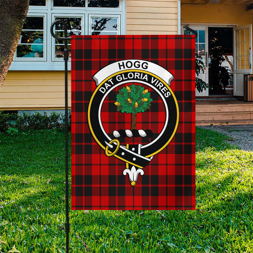 Hogg Tartan Flag with Family Crest - Tartan Vibes Clothing
