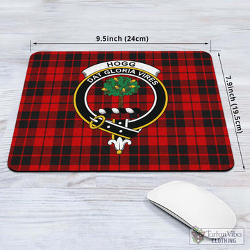 Hogg Tartan Mouse Pad with Family Crest