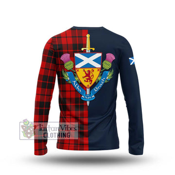 Tartan Vibes Clothing Hogg Tartan Long Sleeve T-Shirt with Scottish Lion Royal Arm Half Style