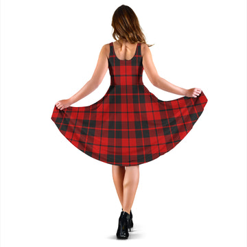 Hogg Tartan Sleeveless Midi Womens Dress