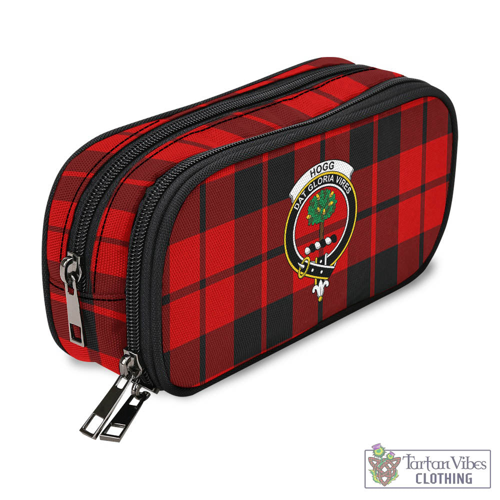 Tartan Vibes Clothing Hogg Tartan Pen and Pencil Case with Family Crest