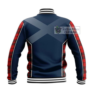 Hogg Tartan Baseball Jacket with Family Crest and Lion Rampant Vibes Sport Style - Tartan Vibes Clothing