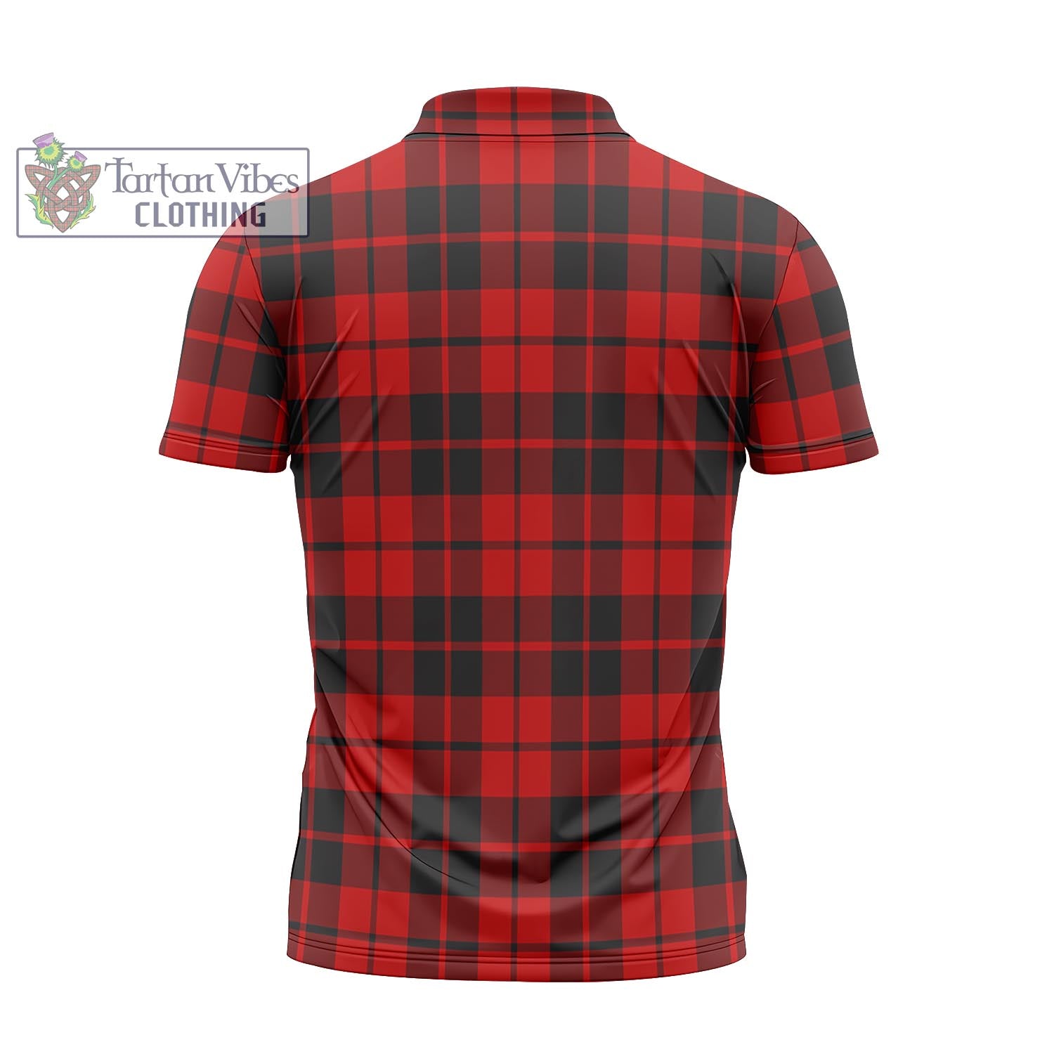 Tartan Vibes Clothing Hogg Tartan Zipper Polo Shirt with Family Crest