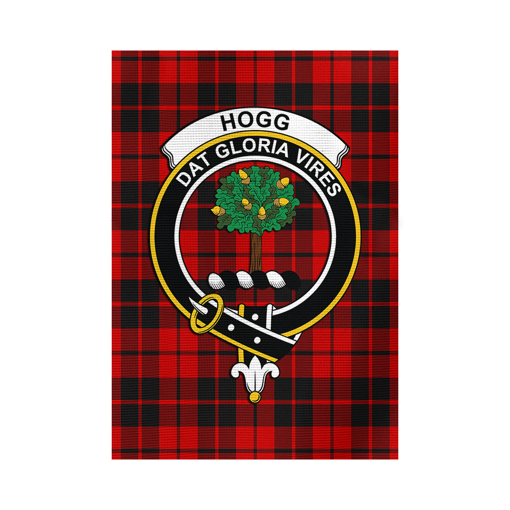 Hogg Tartan Flag with Family Crest - Tartan Vibes Clothing