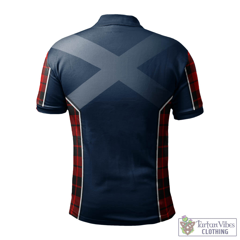 Tartan Vibes Clothing Hogg Tartan Men's Polo Shirt with Family Crest and Lion Rampant Vibes Sport Style