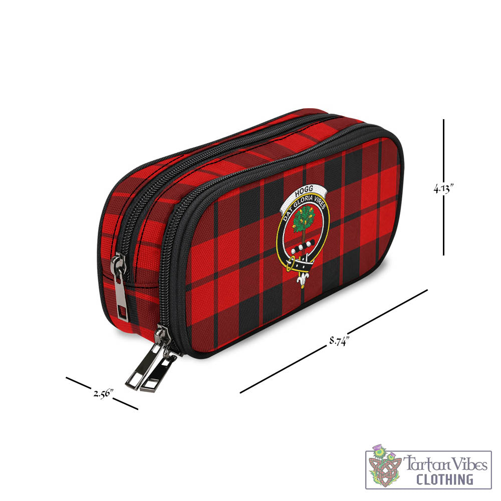 Tartan Vibes Clothing Hogg Tartan Pen and Pencil Case with Family Crest