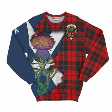 Tartan Vibes Clothing Hogg (Hog) Tartan Family Crest Sweatshirt Scottish Thistle Celtic Inspired