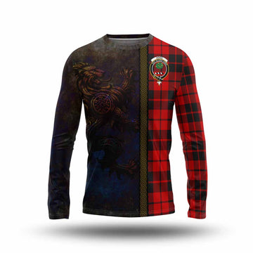 Hogg (Hog) Tartan Family Crest Long Sleeve T-Shirt Alba Gu Brath Be Brave Lion Ancient Style