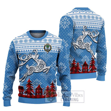 Hogg (Hog) Clan Christmas Ugly Sweater Celtic Reindeer Style