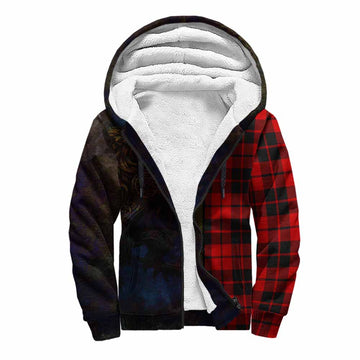 Hogg (Hog) Tartan Family Crest Sherpa Hoodie Alba Gu Brath Be Brave Lion Ancient Style