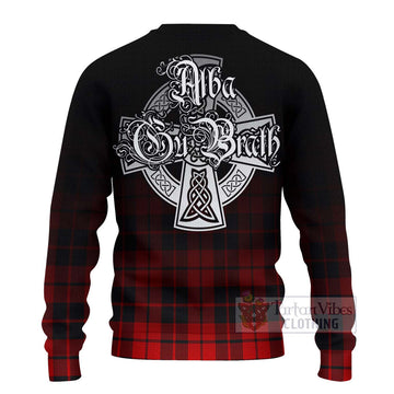 Tartan Vibes Clothing Hogg (Hog) Tartan Knitted Sweater Featuring Alba Gu Brath Family Crest Celtic Inspired