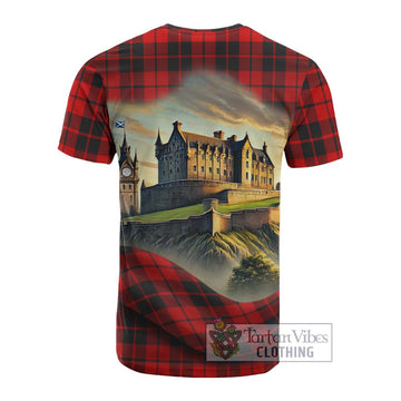 Hogg (Hog) Tartan Family Crest Cotton T-shirt with Scottish Ancient Castle Style