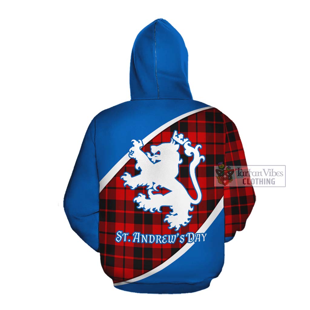 Tartan Vibes Clothing Hogg (Hog) Family Crest Tartan Cotton Hoodie Celebrate Saint Andrew's Day in Style