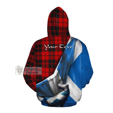 Tartan Vibes Clothing Hogg (Hog) Tartan Cotton Hoodie with Family Crest Scotland Patriotic Style