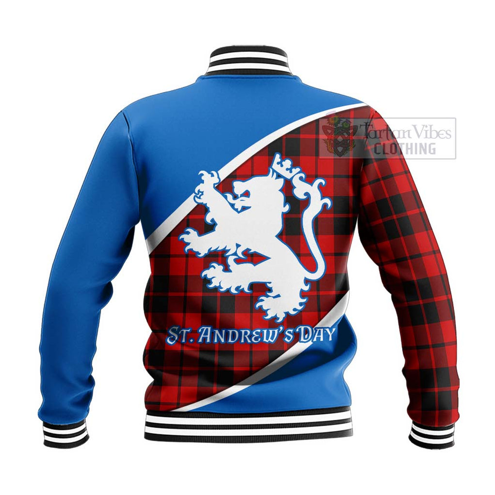 Tartan Vibes Clothing Hogg (Hog) Family Crest Tartan Baseball Jacket Celebrate Saint Andrew's Day in Style