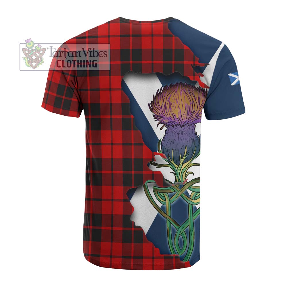 Tartan Vibes Clothing Hogg (Hog) Tartan Family Crest Cotton T-shirt Scottish Thistle Celtic Inspired