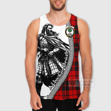 Tartan Vibes Clothing Hogg (Hog) Tartan Clan Crest Men's Tank Top with Highlander Warrior Celtic Style