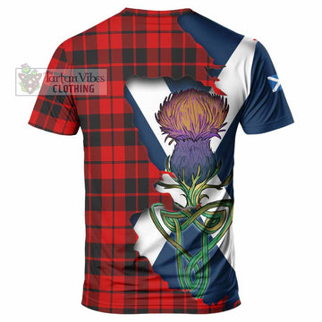 Tartan Vibes Clothing Hogg (Hog) Tartan Family Crest T-Shirt Scottish Thistle Celtic Inspired