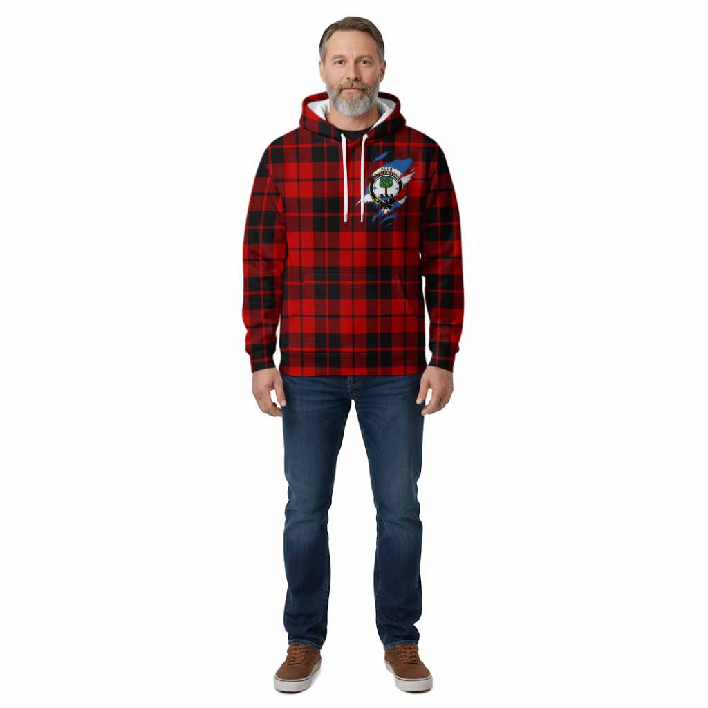 Hogg (Hog) Clan Crest In Me Tartan Cotton Hoodie Scotland Flag Style