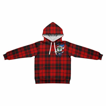 Hogg (Hog) Clan Crest In Me Tartan Kid Hoodie Scotland Flag Style