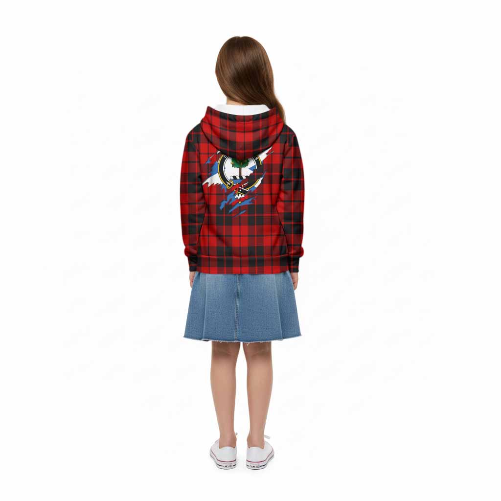 Hogg (Hog) Clan Crest In Me Tartan Kid Hoodie Scotland Flag Style