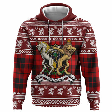 Hogg (Hog) Clan Tartan Crest Christmas Hoodie Coat of Arms Funny Style