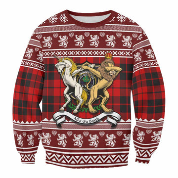 Hogg (Hog) Clan Tartan Crest Christmas Sweatshirt Coat of Arms Funny Style