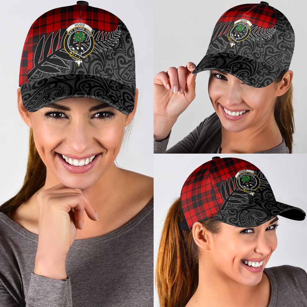 Hogg (Hog) Crest Tartan Classic Cap with New Zealand Silver Fern Half Style