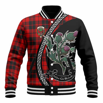Hogg (Hog) Family Crest Tartan Baseball Jacket Alba Thistle Inspired