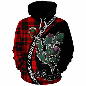 Hogg (Hog) Family Crest Tartan Cotton Hoodie Alba Thistle Inspired