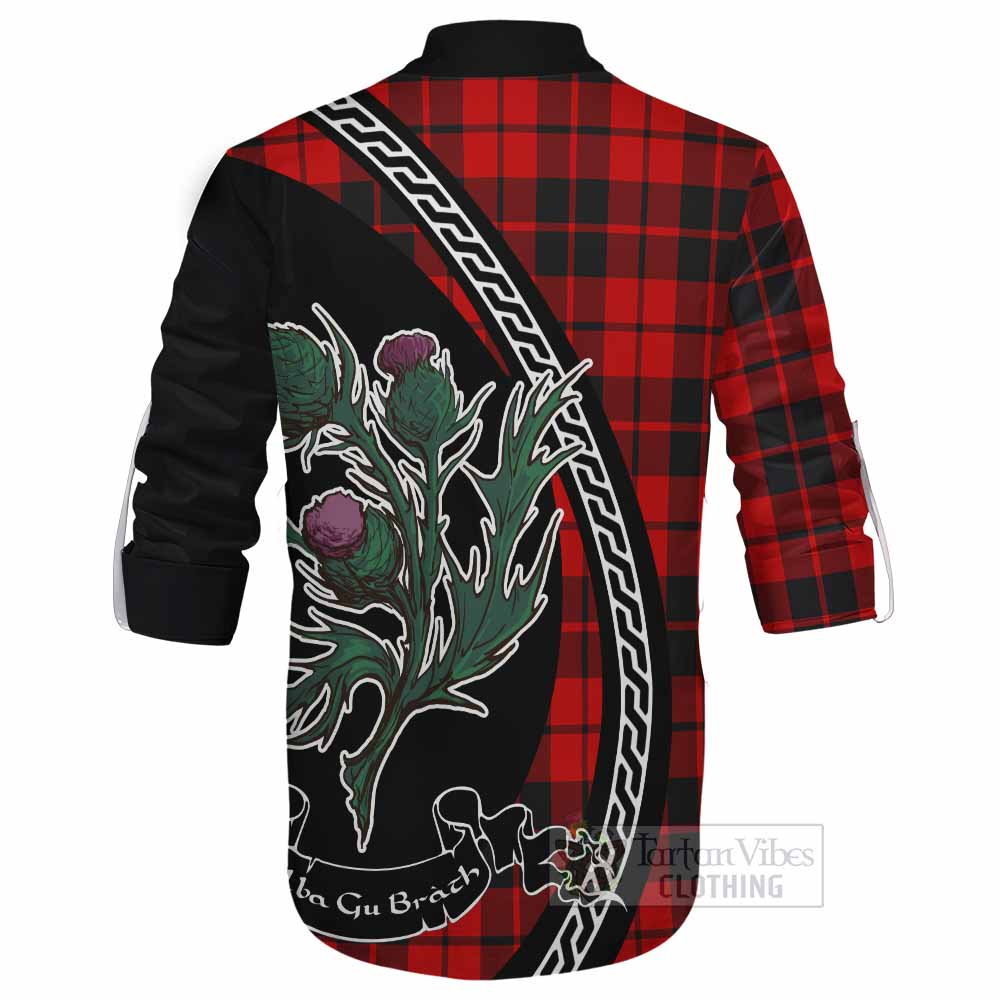 Hogg (Hog) Family Crest Tartan Ghillie Shirt Alba Thistle Inspired - Tartan Vibes Clothing