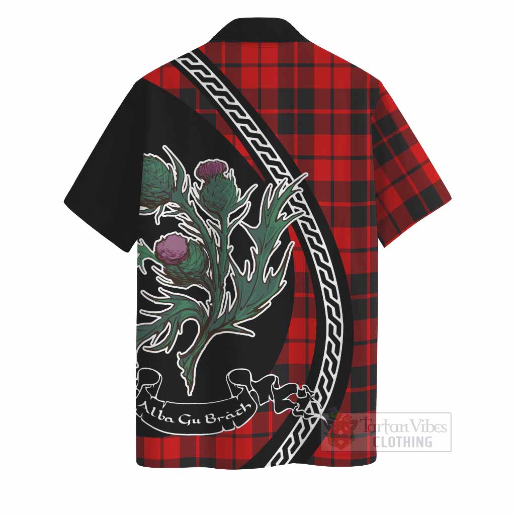 Hogg (Hog) Family Crest Tartan Hawaiian Shirt Alba Thistle Inspired - Tartan Vibes Clothing