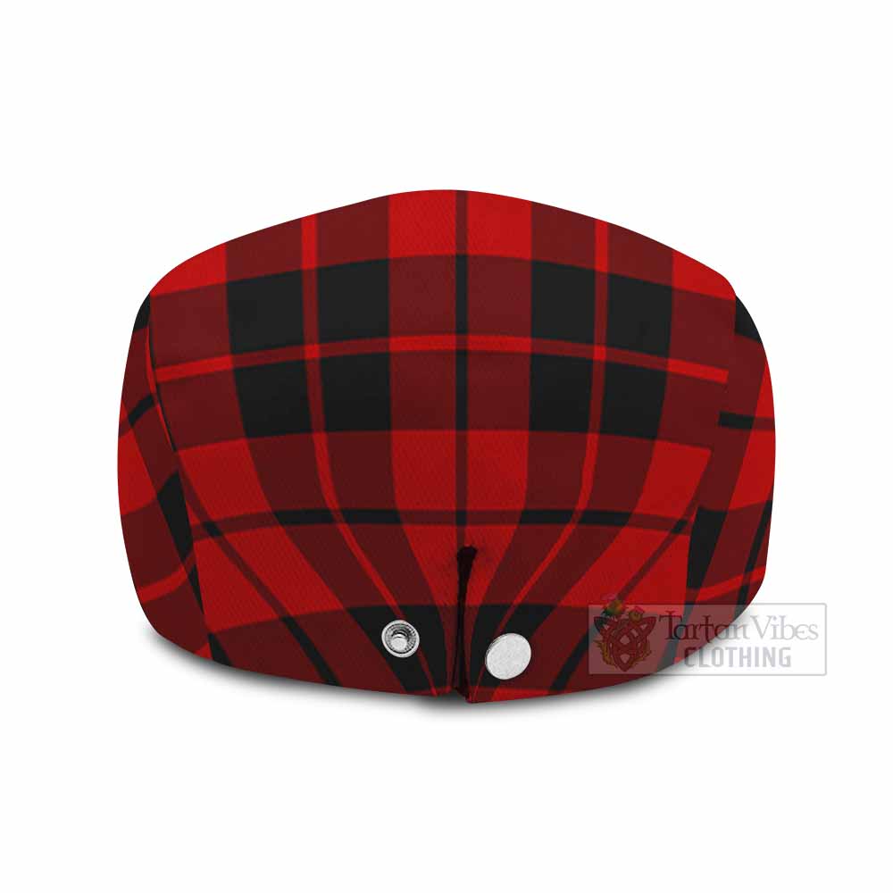 Hogg (Hog) Family Crest Tartan Jeff Cap, Tartan Flat Cap
