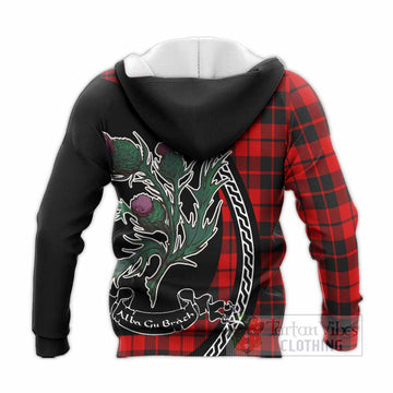 Hogg (Hog) Family Crest Tartan Knitted Hoodie Alba Thistle Inspired