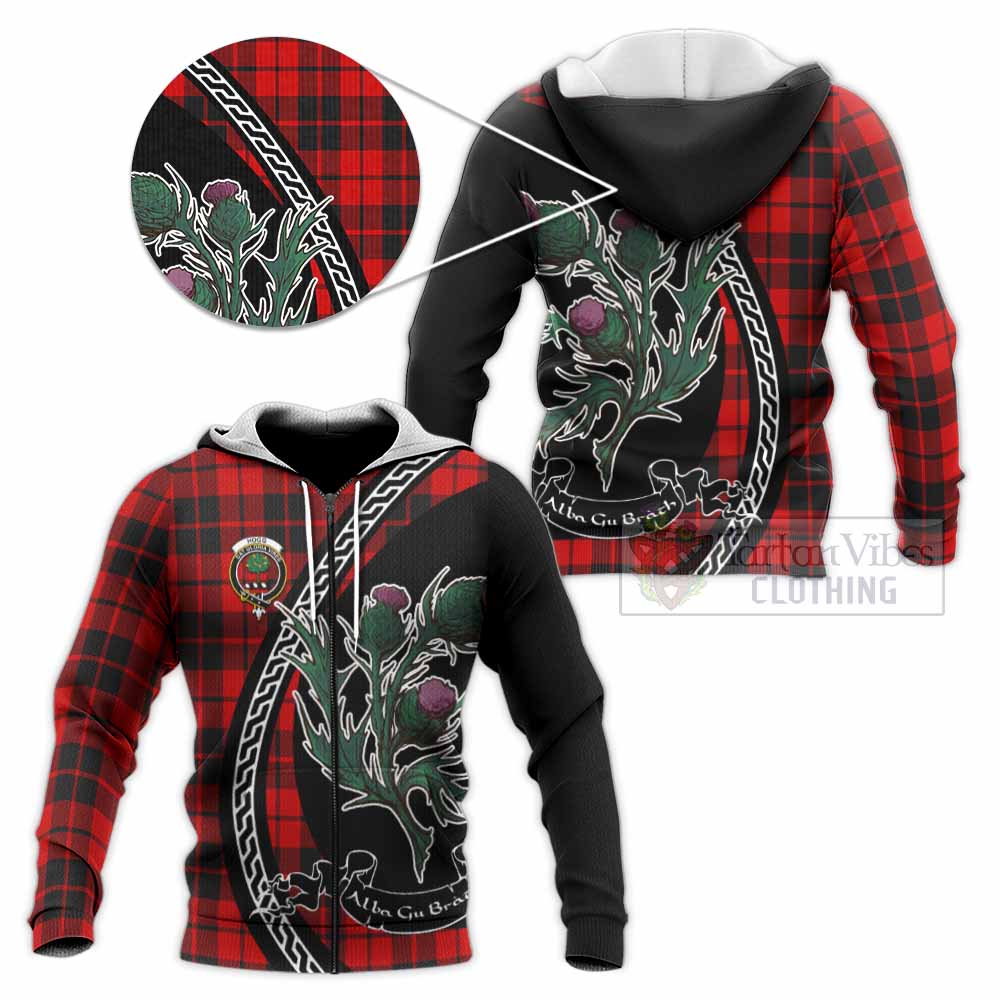 Hogg (Hog) Family Crest Tartan Knitted Hoodie Alba Thistle Inspired - Tartan Vibes Clothing