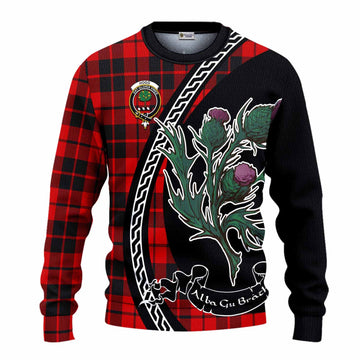 Hogg (Hog) Family Crest Tartan Knitted Sweater Alba Thistle Inspired