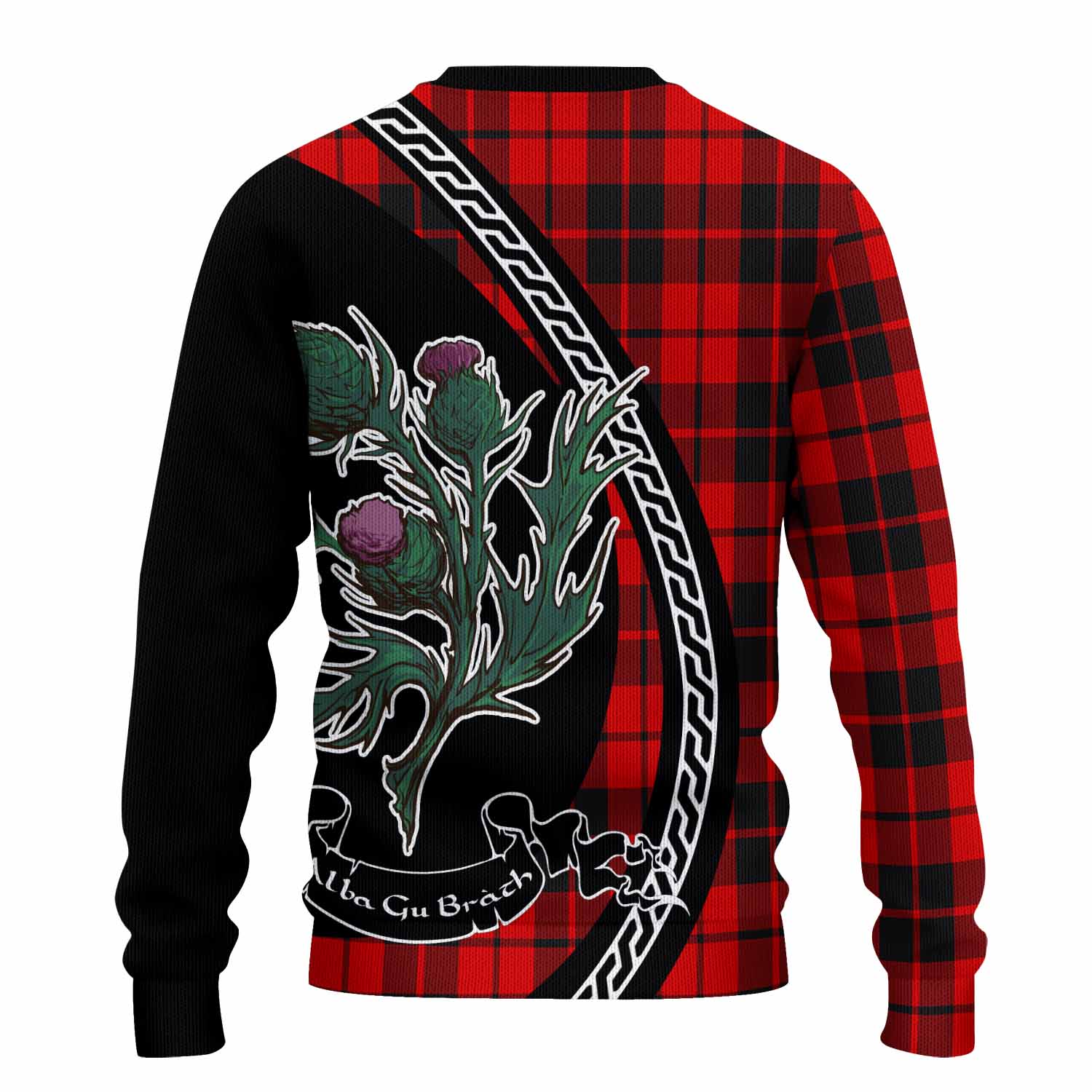 Hogg (Hog) Family Crest Tartan Knitted Sweater Alba Thistle Inspired - Tartan Vibes Clothing