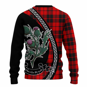 Hogg (Hog) Family Crest Tartan Knitted Sweater Alba Thistle Inspired