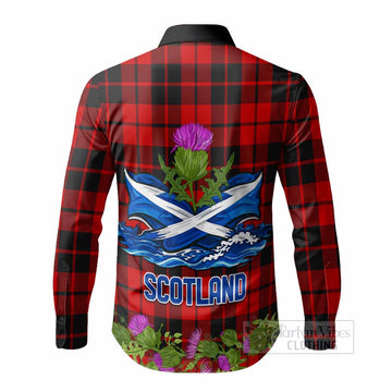 Hogg (Hog) Scotland Tartan Crest Thistle Heritage Long Sleeve Button Shirts
