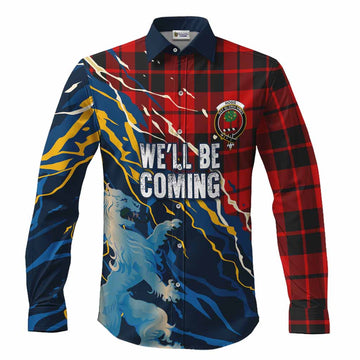 Hogg (Hog) Scotland Tartan Long Sleeve Button Shirts WC2026 Football - We'll Be Coming