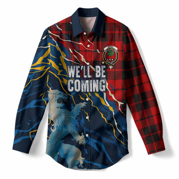 Hogg (Hog) Scotland Tartan Women Casual Shirt WC2026 Football - We'll Be Coming