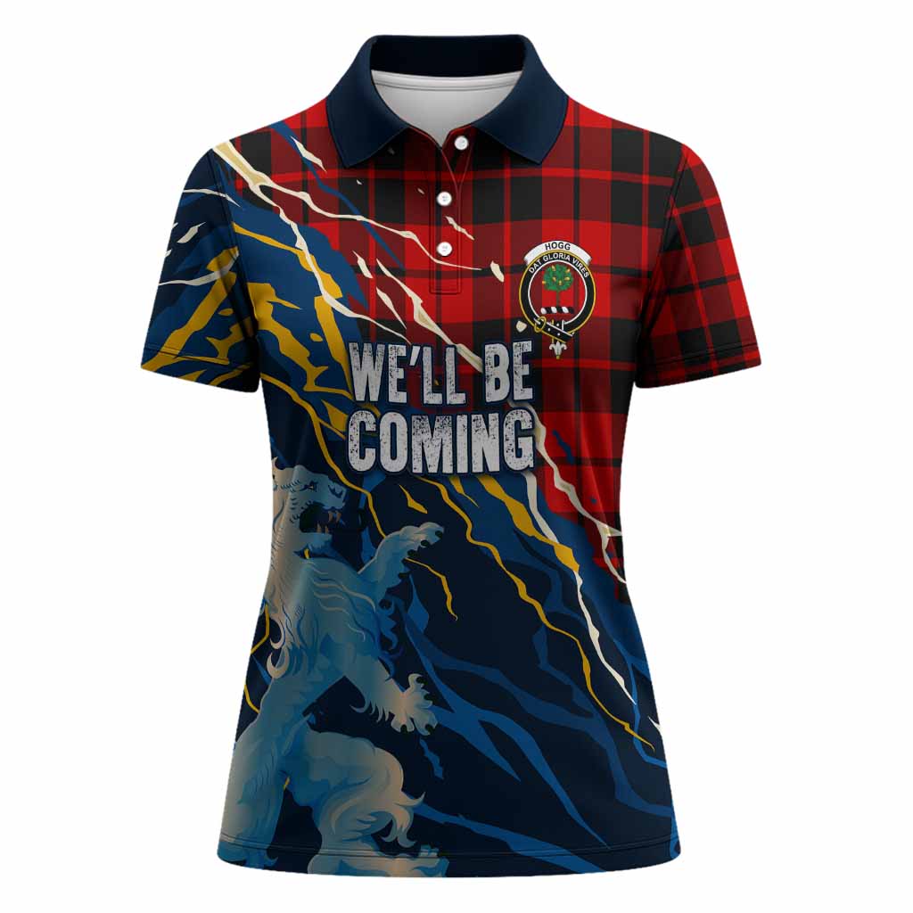 Hogg (Hog) Scotland Tartan Women Polo Shirt WC2026 Football - We'll Be Coming