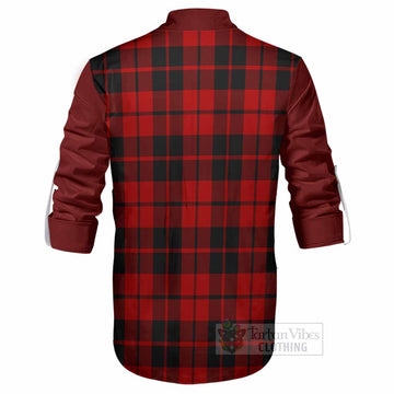 Hogg (Hog) Tartan Accent Ghillie Shirt with Family Crest