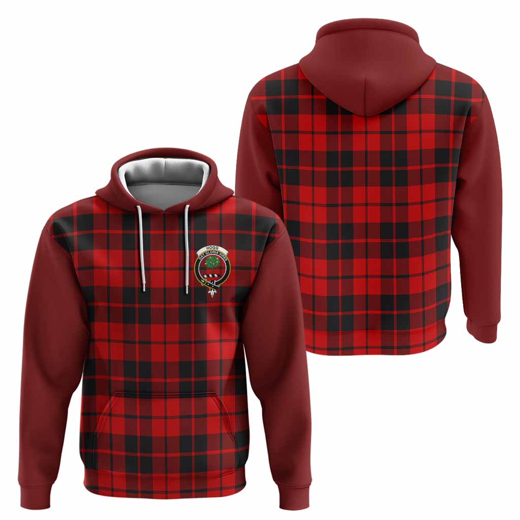 Hogg (Hog) Tartan Accent Hoodie with Family Crest